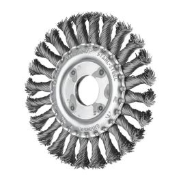 PFERD WHEEL BRUSH W/ARBOR TWIST KNOT STEEL RBG 11512/22.2 ST 0.50 SG